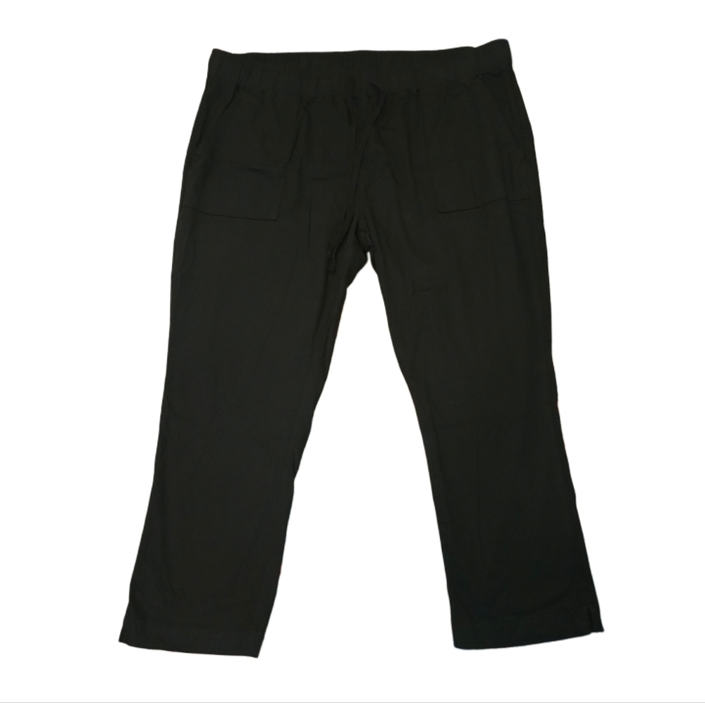 Buffalo David Bitton Black Wide Leg Drawstring Pants XXL